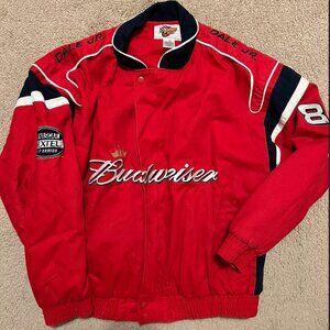Vintage Budweiser Dale Jr. #8 NASCAR Race Jacket, Size M